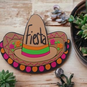 Fiesta Sombrero Luggage Tag